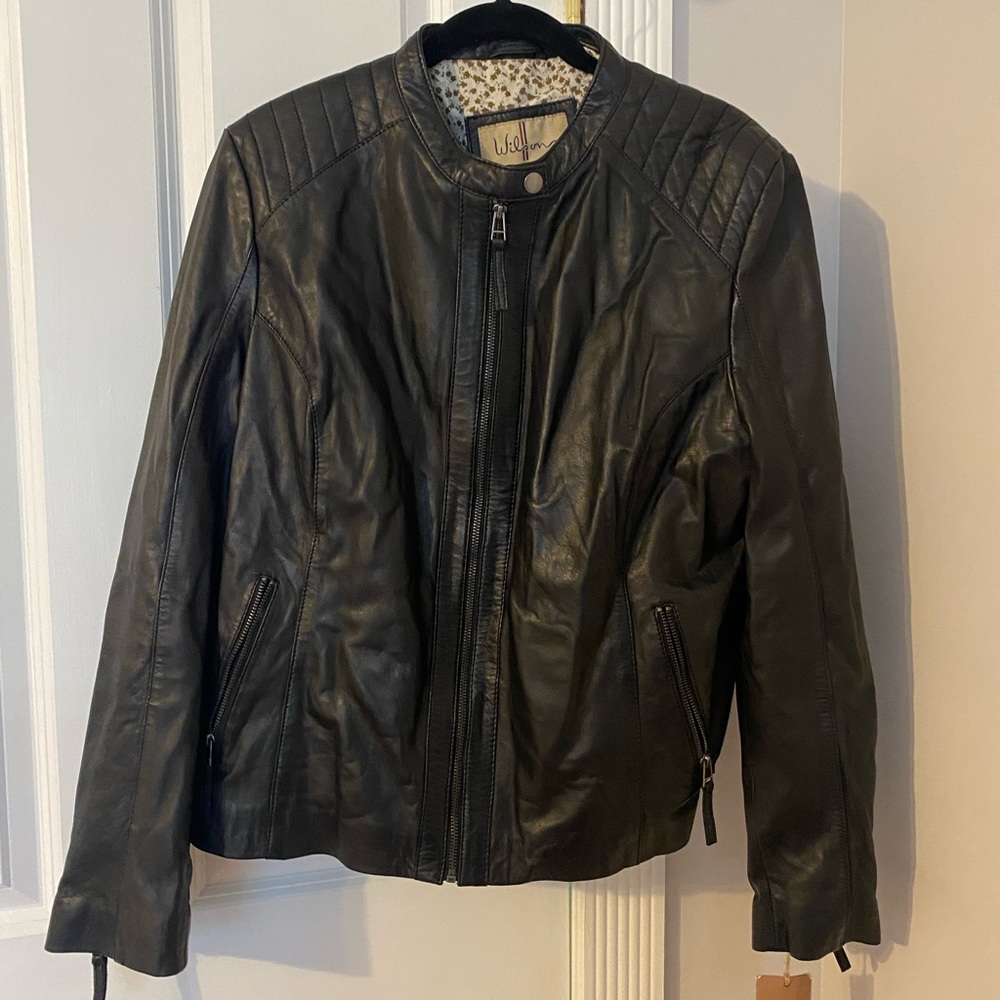 Never worn real leather jacket